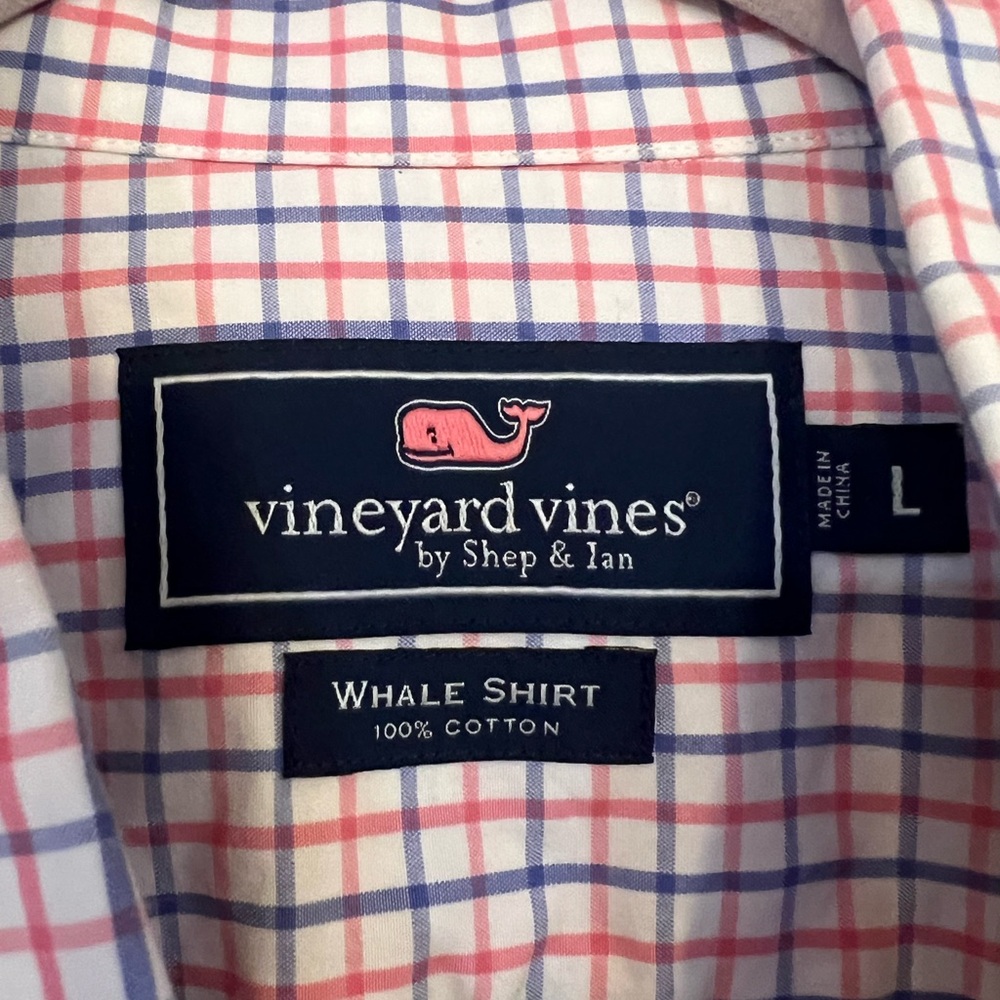 Vineyard, vines, men’s button-down shirt, size large